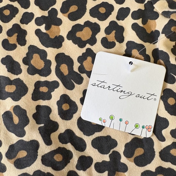 Starting Out NWT Baby Girl One‎ piece Leopard print Size 9M - Picture 2 of 4